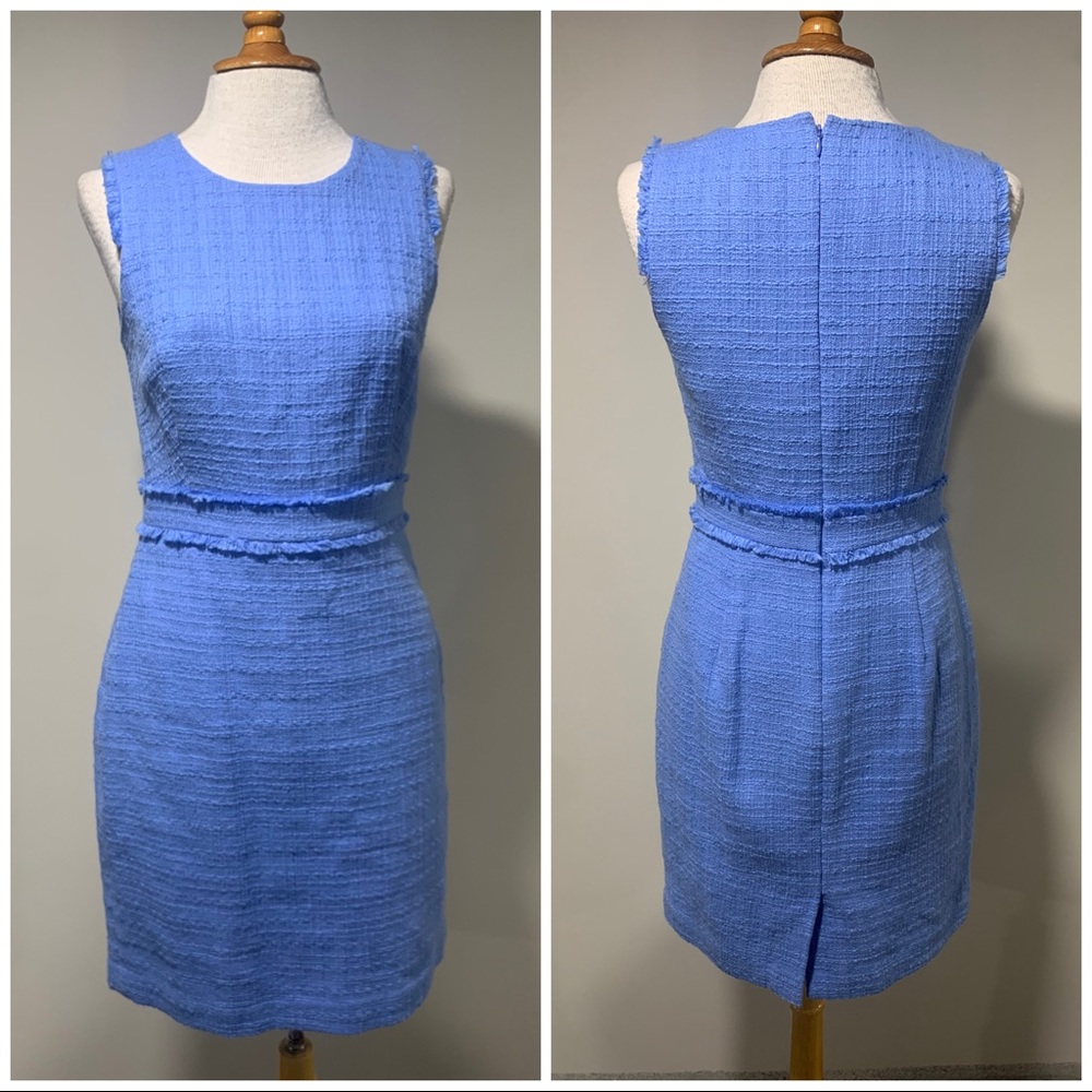 JCrew dress tweed Periwinkle dress size 2